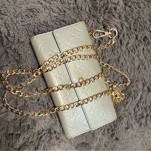 Louis Vuitton Mono Vernis Blue/grey long wallet